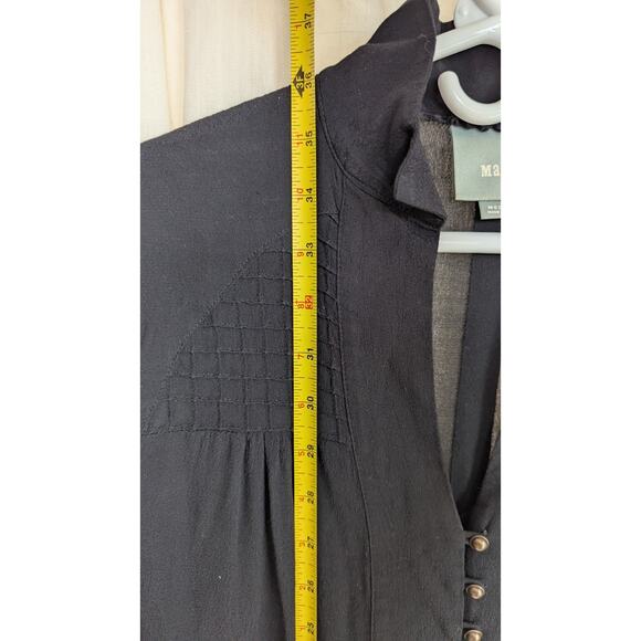 Anthropologie Maeve Ceycan Tunic M Retails $150 Black Flowy Goth Boho - Picture 6 of 11